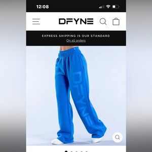 DFYNE Women's Blue Track Pants